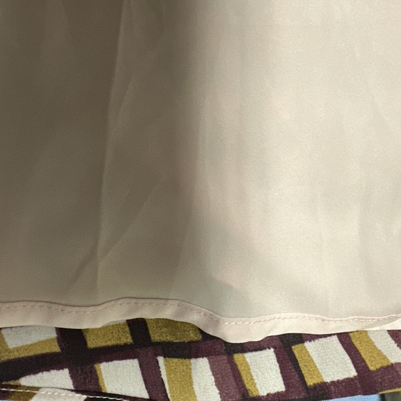 NEW Gal Meets Glam Lindsey 3/4 Slv Dress Sze 2 Windowpane Multi Tie Neck Pockets - Picture 13 of 13